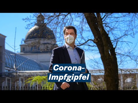 Ministerpräsident Dr. Söder nach dem Corona-Impfgipfel der Bayerischen Staatsregierung - Bayern