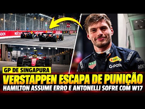 VERSTAPPEN ESCAPA DE PUNIÇÃO! HAMILTON ASSUME ERRO E ANTONELLI SOFRE COM NOVO W17
