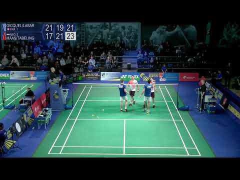 Match point - France (Gicquel / Labar) vs Netherlands (Maas / Tabeling ) - EMTC 2019
