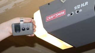 How to Program Craftsman Garage Door Opener remote DIY 1/2 HP and others