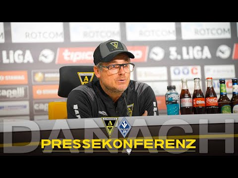 Press conference after Alemannia Aachen - SV Waldhof Mannheim