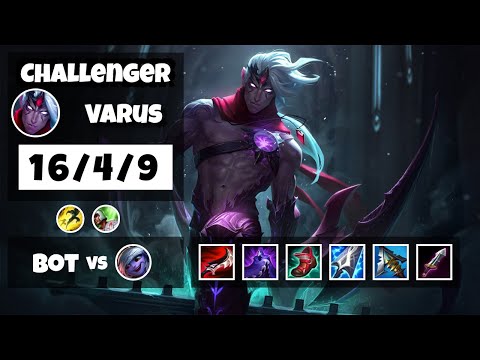 Varus Gameplay Challenger Replay S11 - 11.13 Bot Lane (16/4/9) - EU
