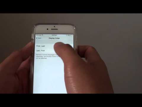 iPhone 6: How to Change Contact's Display Name By...