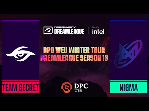 Dota2 - Team Secret vs. Nigma Galaxy - Game 1 - DPC WEU Winter Tour - DreamLeague Season 16