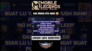 Download lagu WTF Funny Moments Mobile Legends || Story WA Mobile Legends Terbaru || mythic hanya sementara#SHORTS mp3