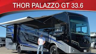 A preview image of the linked video showcasing 2025 Thor Palazzo GT 33.6