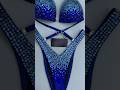 Blue Silver Glam Figure Competition Suit FM173-5