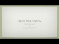 "Dear Mrs. Snow" From "The Selfish Giant" by Bongo And the Point - Karaoke