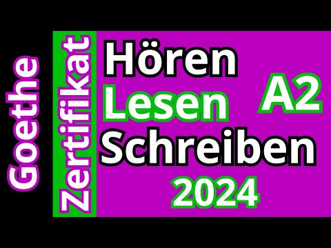 Hören, Lesen & Schreiben A2 Goethe Zertifikat (Lösungen & Transkriptionen)