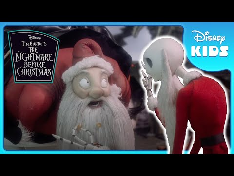 😲 Jack Meets Santa! | Nightmare Before Christmas | Disney Kids