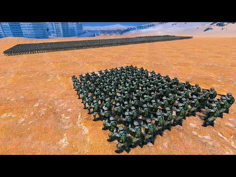 200x MODERN SOLDIER vs 10.000 SKELETON WARRIOR - Ultimate Epic Battle Simulator UEBS