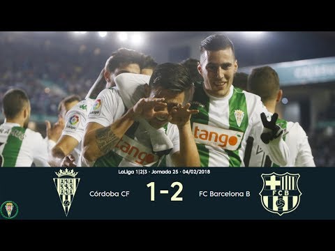 Córdoba 1-2 Barça B | Todos los goles | Liga 1,2,3 2017/18