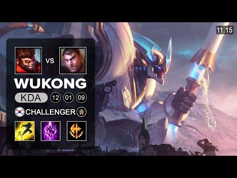 Wukong Top vs Jayce - KR Challenger Patch 11.15