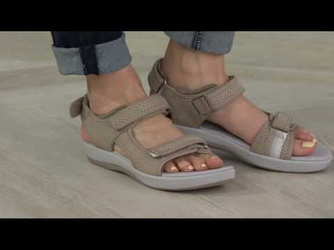 Clarks Cloud Steppers Adjustable Sport Sandals - Brizo Sammie on QVC