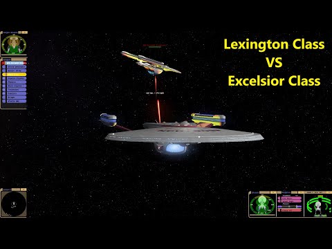 Lexington Class VS Excelsior Class | New Ship! | Star Trek Bridge Commander Battle |