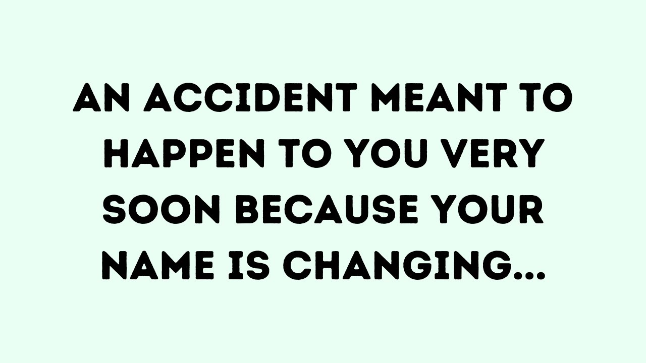 🛑💌 God Message Today | An accident meant to happen to you very soon... | God Message | God Says