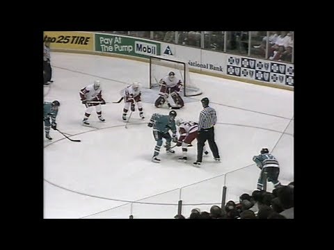 1994 Western Conference Quarter Final San Jose Sharks vs Detroit Red Wings   Game 2