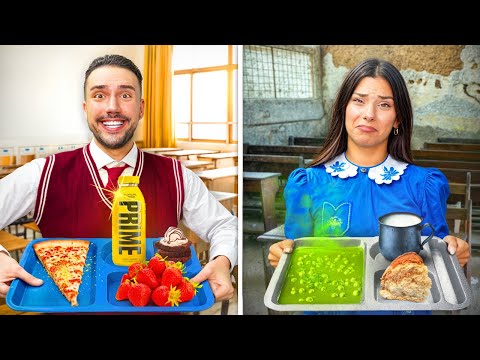 ZENGİN VS FAKİR OKUL YEMEKLERİNİ DENEDİK !?