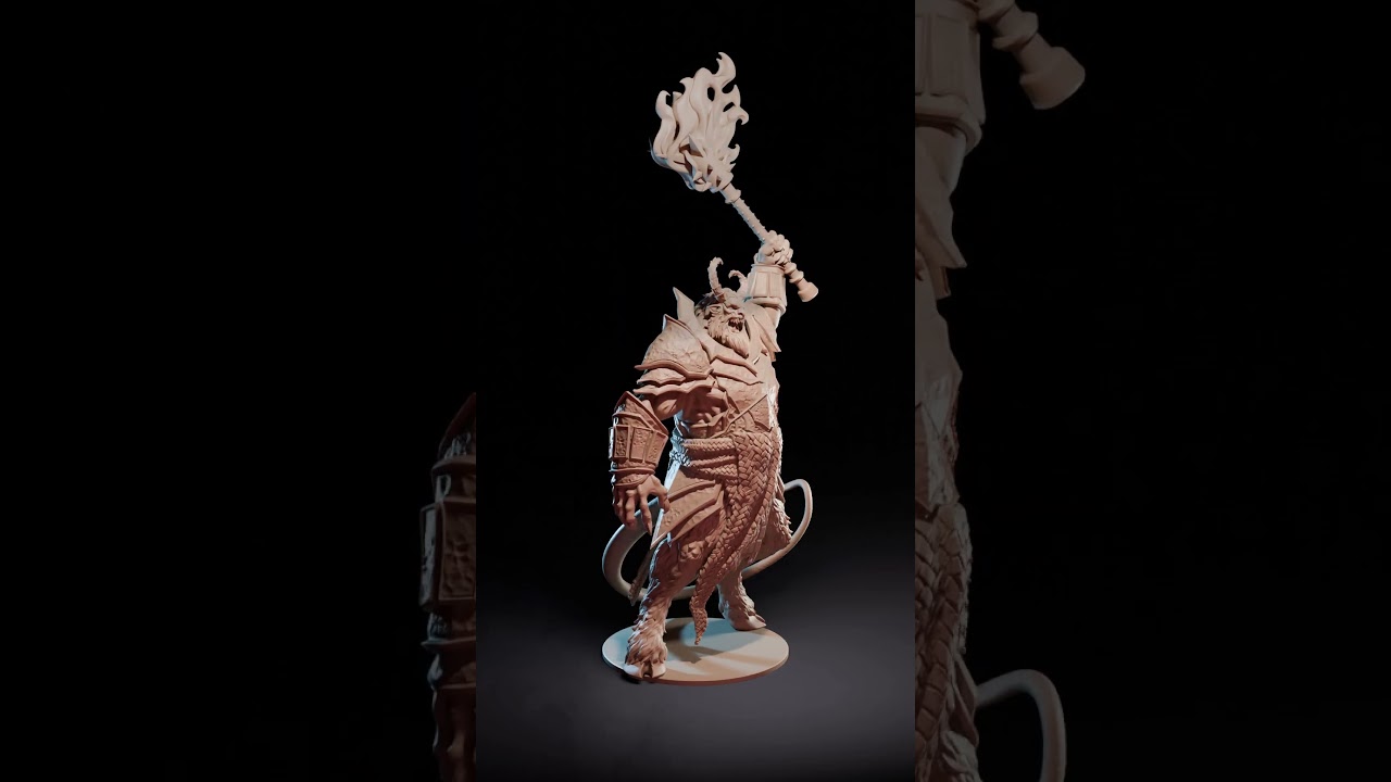 Fire Hellion #dndminiatures #zbrush