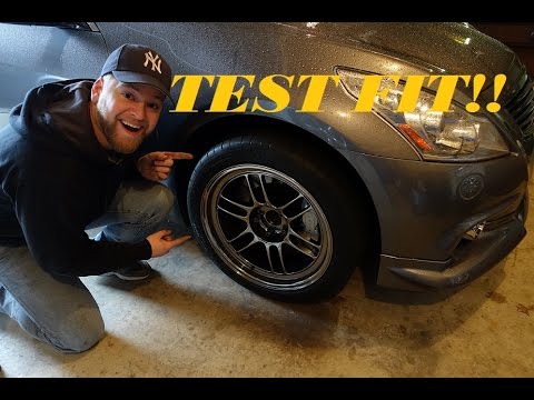 Test Fitting Enkei RPF1s On Infiniti G37