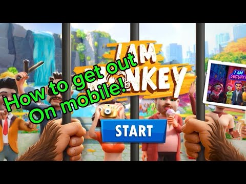How to get out of the cage on mobile in I Am Monkey