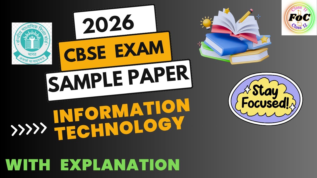 2026 CBSE Sample Paper | Class 12 Information Technology IT 802 #cbse #exam #boardexam #class12