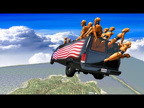 Euphoria physics cars jumps - BeamNG DRIVE