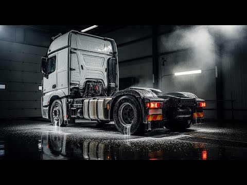 Mercedes-Benz Actros Heavy Dirt Extreme Foam Wash 🚍💦 | Deep ASMR Truck Cleaning Restoration