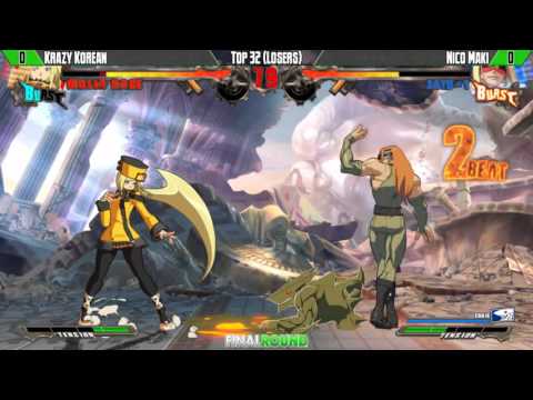 FR19 - GGXrd - Top 32 (Losers) - Krazy Korean vs Nicomaki