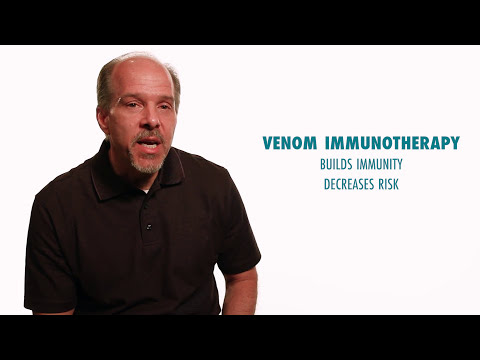 What are bee sting allergy treatments?