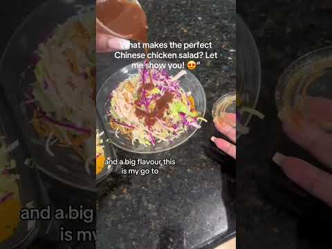 What makes the perfect Chinese chicken salad? Let me show you! 😍 Crispy, tangy, and full of