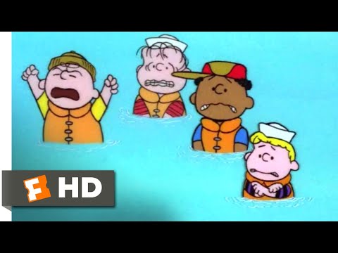 Race for Your Life, Charlie Brown! (1977) - Destroying the Rafts Scene (8/10) | Movieclips