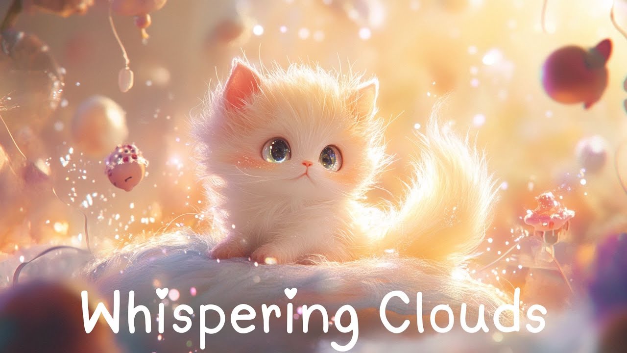 Whispering Clouds: Gentle Piano and Feline Dreams | Relaxing Chill Music for Sleep and Tranquility