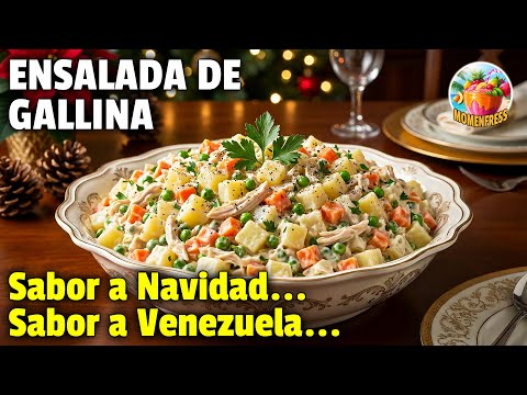 El SECRETO para la Mejor ENSALADA DE GALLINA (Pollo) Venezolana 🇻🇪 | Receta Navideña