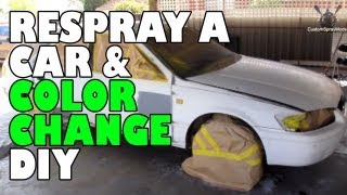 Respray a car and color change DIY