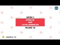 Music 10: AFRO-LATIN MUSIC