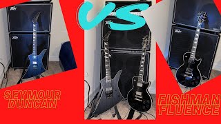 Video thumbnail for Jeff Loomis Seymour Duncan Blackouts vs Fishman Fluence Modern humming test by The Pete Metal Show