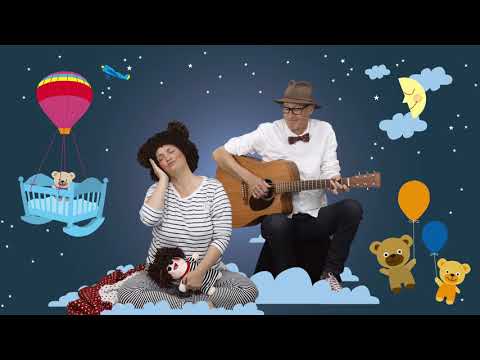 Sig Godnat Kys Godnat (Brahms Vuggevise) | Børnesang med fagter | Popsi og Guitar-Krelle