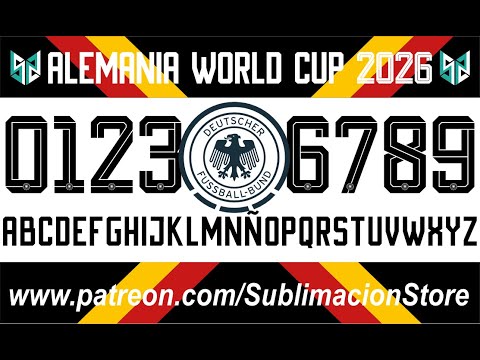 Tipografía Alemania 2026 – Football Font FREE DOWNLOAD 🇩🇪🔥