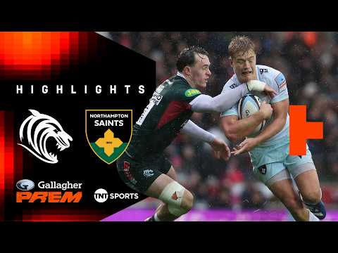 DERBY DOWNPOUR! 🌧️ | Leicester Tigers vs Northampton Saints | Gallagher PREM Rugby Highlights