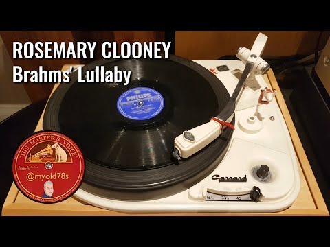 Brahms Lullaby - Rosemary Clooney with Percy Faith and Orch 1955 78 rpm Philips PB 428