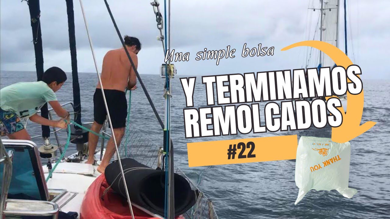 ⛵️After several months, we went out to test the boat and because of a simple bag we practiced towing #22