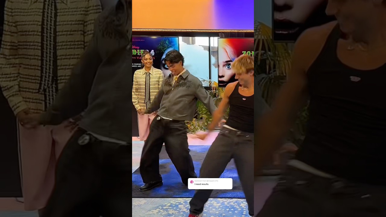 results of doing this dance trend with the cast of #Zombies4 🤩 ​⁠@disneychannel ​⁠@disneyplus