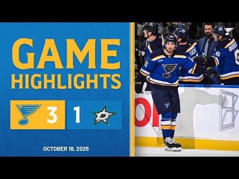 Game Highlights: Blues 3, Stars 1