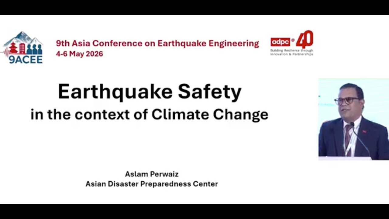 Aslam Perwaiz delivers keynote address at the 9th Asia Conference on Earthquake Engineering in Nepal