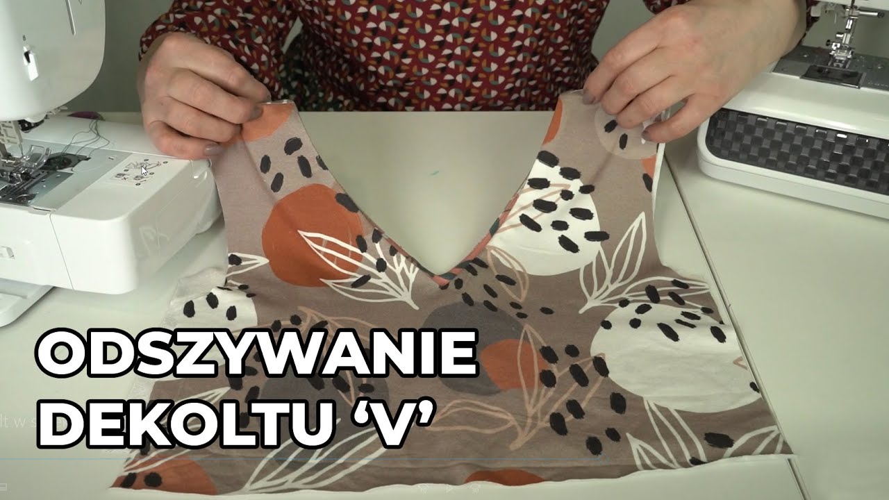Jak odszyć dekolt w serek / dekolt V