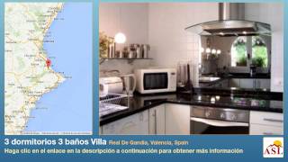 preview picture of video '3 dormitorios 3 baños Villa se Vende en Real De Gandia, Valencia, Spain'