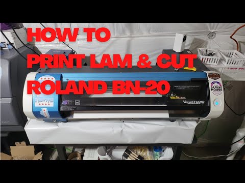 Roland BN-20 💯💥 Super simple how to print lam and cut with versaworks 💥💯