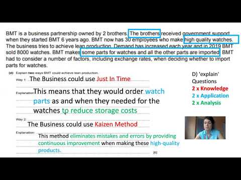 IGCSE Business: How to Answer Paper 1 Questions