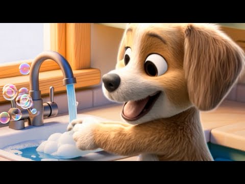 Nesia myje rączki 🐶🧼 | Piosenka dla dzieci – Świat Dziecięcych Piosenek